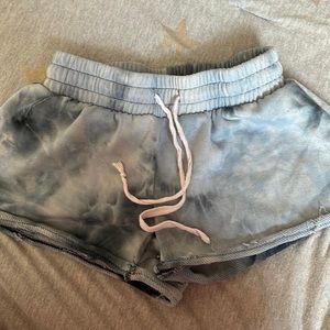 tye-die sweat shorts